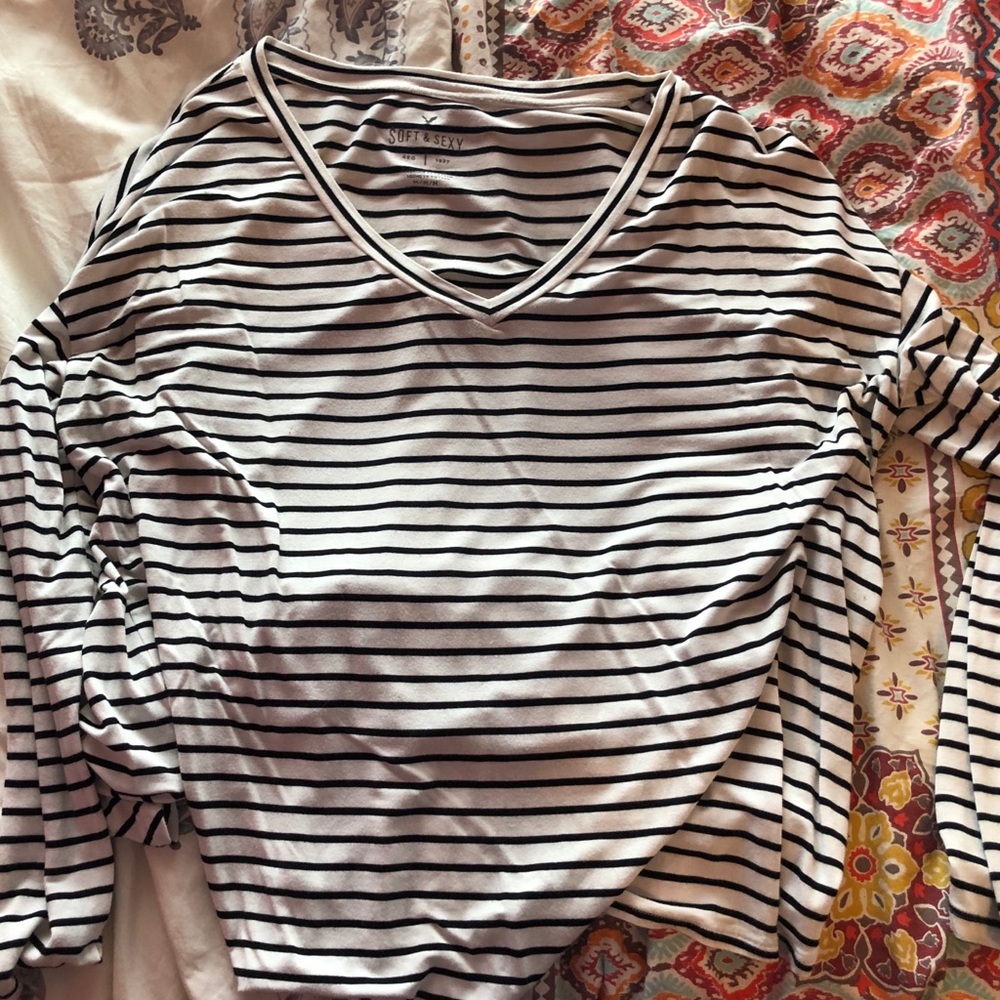 striped long sleeve shirt
